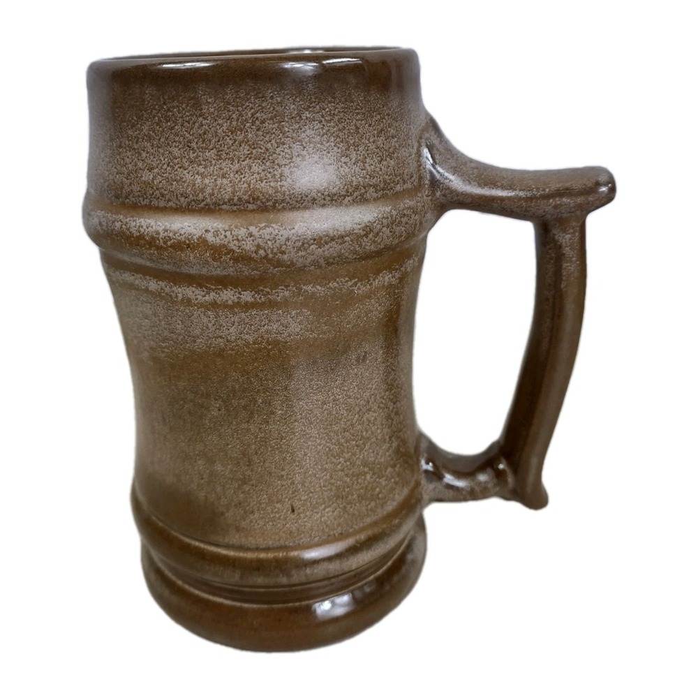Vintage FRANKOMA Art Pottery Mug Cappuccino Brown 5.75 inch Cup M2